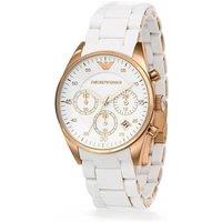Emporio Armani Ladies Sportivo Rose Gold Chronograph Watch AR5920