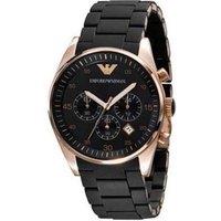 Emporio Armani Tazio AR5905 Modern Men's Black & Rose Gold Watch