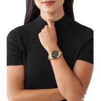 Michael Kors MK6959 Quartz Watch - Gold & Black, Water-Resistant, Stainless Steel, 36mm Classic Luxury