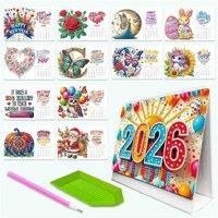 2026 DIY Desktop Diamond Advent Calendar - Unique 3D Craft for All Ages