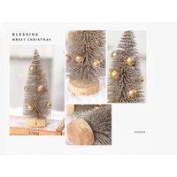Dusted Mini Christmas Tree - Instagram-Style Festive Tabletop Decoration (Plastic, 15cm/20cm, Realistic Snow Effect)