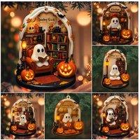 Spooky Acrylic Hanging Ornament - Halloween Wall Art & Home Decor