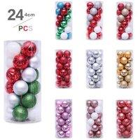 Shatterproof Christmas Bauble Pendant Set - Special Shapes, 4 Colours, Durable PVC