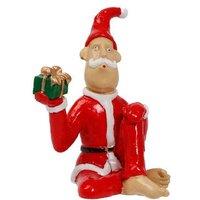 Funny Santa Claus Resin Christmas Ornament - Festive Bauble Decoration (4 Styles, Eco-Friendly Resin)