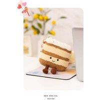 JC Fun Mile French Dessert Interactive Plush Toy - Puff & Mille-Feuille, Ages 3+, Eco-Friendly, Imaginative Play