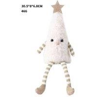 Cute Plush Christmas Tree Doll - Festive Soft Toy Decoration, Eco-Friendly, Green or White