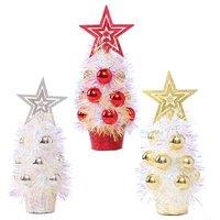 Mini Wool-Lined Christmas Tree Bauble Ornament - Durable Plastic, Cosy Nordic Style