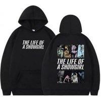 Unisex Black The Life of A Showgirl Era 2025 Unisex Hoodie with Artistic Prints