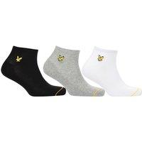 Classic Men's 3pk Ankle Socks - Soft Cotton Blend Trainer Socks