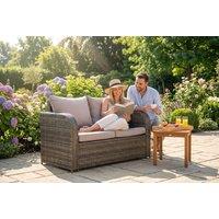 2-Seater Rattan Garden Sofa