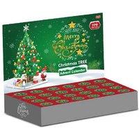 Kids Toy Advent Calendar Christmas Tree Building Set with LED Lights - 779 Pieces