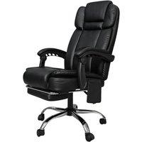 Ergonomic Office Massage Chair with 7-Point Vibration and Footrest
