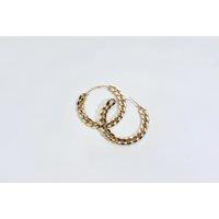 Gold Statement Hoop Earrings: Oversized, Chunky, Allergy-Friendly, Waterproof