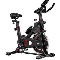 Stationary Exercise Bike with Adjustable Flywheel for Home Workouts