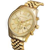 Michael Kors MK8281 Men's Lexington Chronograph Quartz Stainless Steel Watch - 45mm, Water-Resistant, Luxury Style
