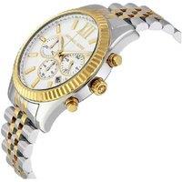 Michael Kors MK8344 Lexington Men's Chronograph Quartz Stainless Steel Watch, 45mm, Water-Resistant