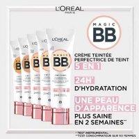 L'Oral Paris Magic BB Cream 5-in-1 Hydrating Foundation - Medium Dark, Cream Formula, Dewy Finish