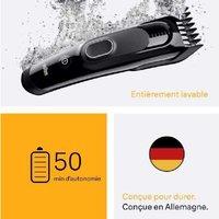 Braun HC5510 Cordless Hair Clipper - 9 Settings, Precision Blades, Wireless Grooming, Black