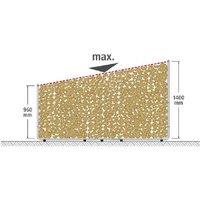 wolfcraft XXL Modular Outdoor Log Storage Rack - Weatherproof, Heavy-Duty, 1.6m93 Capacity