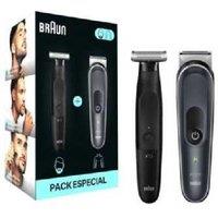 Braun 2-in-1 Body Groomer & Beard Trimmer Pack - Cordless, Wet & Dry, Sensitive Skin