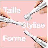 Braun FG1106 Precision Eyebrow & Facial Hair Trimmer - Cordless, Compact, For Sensitive Skin