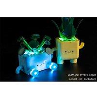 LED Table Light Kit for LEGO Happy Plants - Energy Efficient, Dual Power, Warm Glow