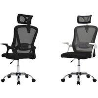Ergonomic Swivel Office Chair with Mesh Back, Lumbar Support, Headrest