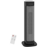 HOMCOM 2000W Oscillating Ceramic Heater with Timer - Fast Heat, Energy Efficient, Safety Features