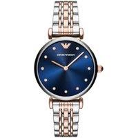 Emporio Armani AR11092 Ladies Two-Tone T-Bar Wristwatch