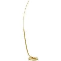 HOMCOM Modern Dimmable LED Arched Floor Lamp - Energy Efficient, 147cm, Gold Tone
