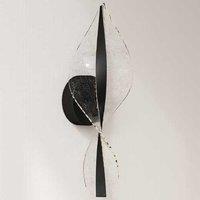 HOMCOM Spiral LED Wall Lamps 2-Pack, Adjustable Modern Wall Sconce, Energy Efficient Lighting - Black Finish