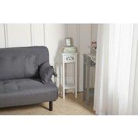 Chic French-Style Slim Accent White Console Table with Drawer