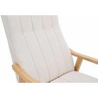 Velvet-Tufted Ergonomic Rocking Chair with Solid Wood Frame