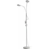 Minimalist 2-Head Sleek Floor Lamp with Adjustable Shades
