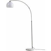 Modern Arched Floor Lamp with Marble Base - Dome Lampshade & E27 Bulb Compatible