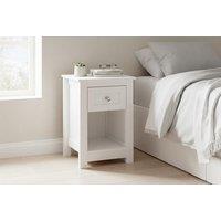 Small Side Table with Drawer, Open Cabinet Storage Included