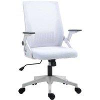 Vinsetto Ergonomic Office Chair with Lumbar Support, Adjustable Height, Mesh Back - White