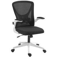 Vinsetto Ergonomic Mesh Back Office Chair with Flip-Up Arms - Adjustable Height, Black