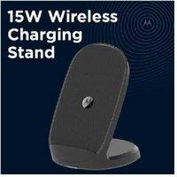 Motorola 15W Wireless Fast Charger - Universal Qi Charging Pad for iPhone & Samsung, Ultra Slim, USB-C