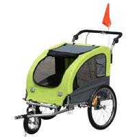 PawHut Steel Dog Bike Trailer - Heavy-Duty Pet Carrier, Medium Breeds, All-Weather