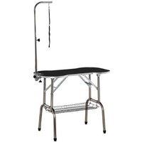 PawHut Foldable Pet Grooming Table for Dogs & Small Animals - Non-Slip, Portable, 80kg Capacity