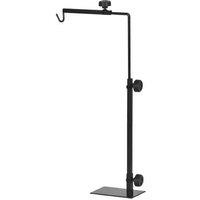 PawHut Adjustable Reptile Lamp Stand Holder for Lizards & Snakes, Steel Base, Black