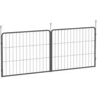 PawHut Heavy-Duty Steel Dog Playpen Expansion Panels for Small Breeds