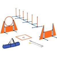 PawHut 7PC Dog Agility Training Set - Portable Exercise Kit for All Breeds, Indoor & Outdoor