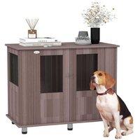 PawHut Dog Crate Table - Secure, Multi-Functional Furniture for Medium & Large Dogs