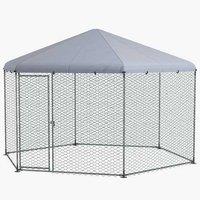 PawHut Outdoor Chicken Run for 10-15 Birds - Walk-In Large Secure Coop Enclosure