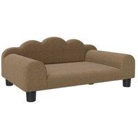 Luxury Raised Dog Sofa Bed with Arms & Backrest - Small Breed, Durable Terry Fabric, Easy Assembly