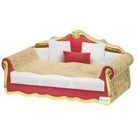 PawHut Cat Scratcher Lounge Sofa Bed with Catnip - Cardboard Scratch Board, Modern Space-Saving Design, For Cats up to 4kg