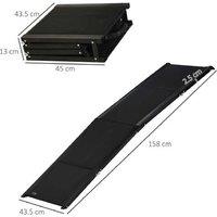 Heavy-Duty Folding Dog Ramp for XL Breeds - Non-Slip, Portable, Aluminium Frame