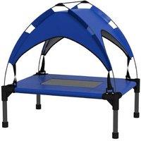 PawHut Raised Cooling Dog Bed with Canopy - Breathable Mesh, Portable, Small Breeds